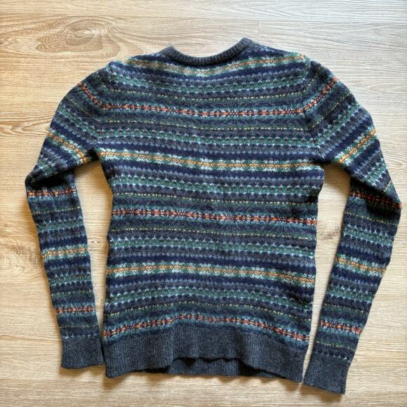 John Henric Sweden Fair Isle Tight Fitting Merino Wool Sweater Size XS - READ - Picture 7 of 9